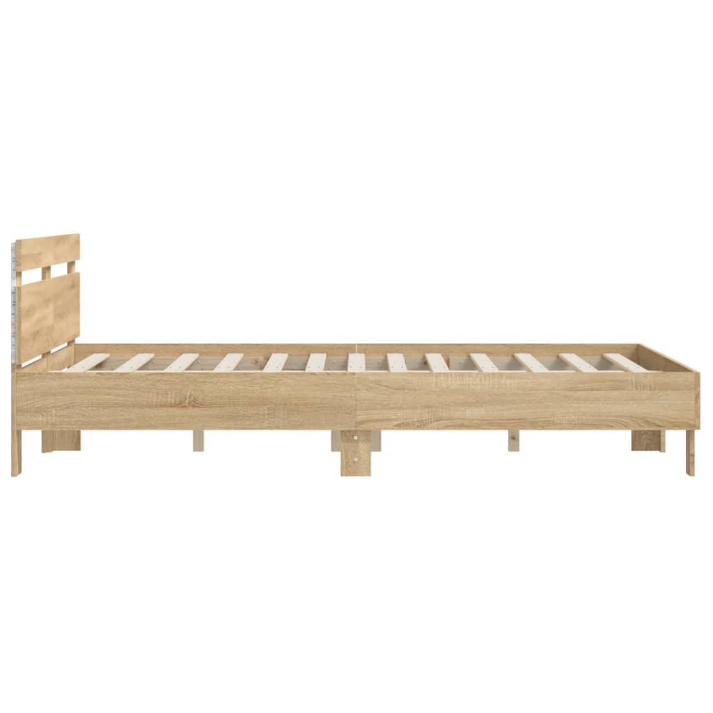 Bed Frame | Sonoma oak | Engineered wood, Plywood | Double | Bed Frame