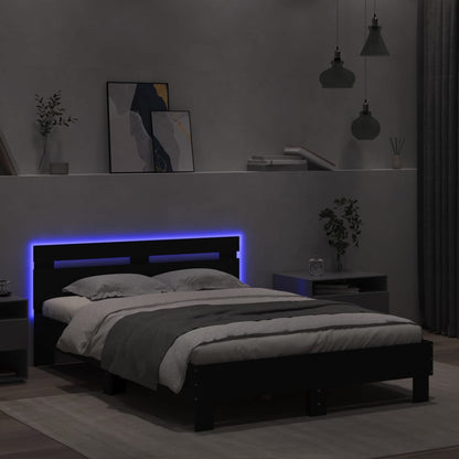 Bed Frame | Black | Engineered wood and plywood | 120x200 cm | Bed Frame