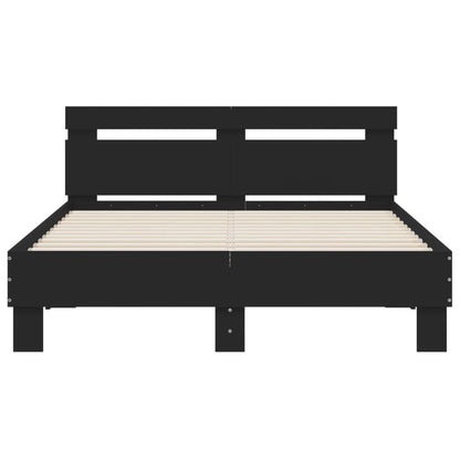 Bed Frame | Black | Engineered wood and plywood | 120x200 cm | Bed Frame