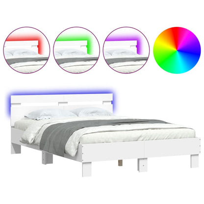 Bed Frame | White | Engineered wood, Plywood | Double | Bed Frame