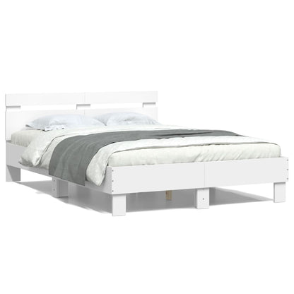 Bed Frame | White | Engineered wood, Plywood | Double | Bed Frame