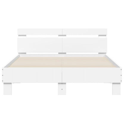 Bed Frame | White | Engineered wood, Plywood | Double | Bed Frame