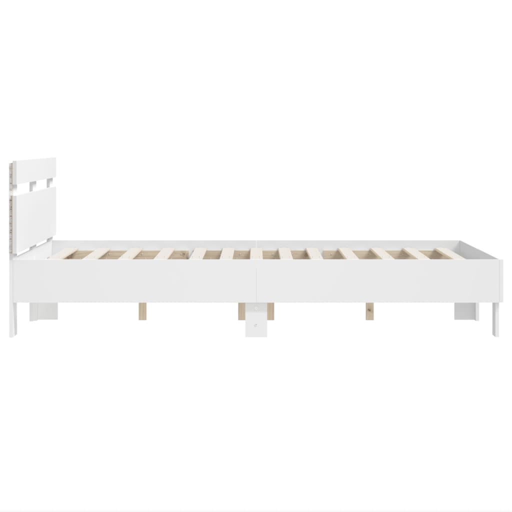 Bed Frame | White | Engineered wood, Plywood | Double | Bed Frame