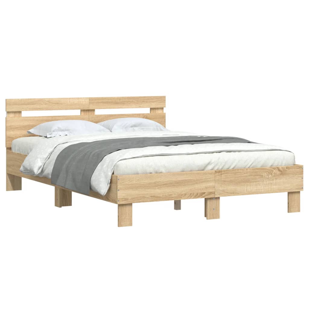 Bed Frame | Sonoma oak | Engineered wood | Small Double | Bed Frame