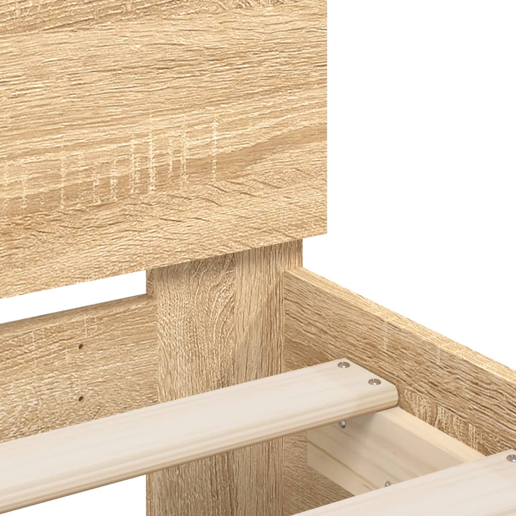 Bed Frame | Sonoma oak | Engineered wood | Small Double | Bed Frame