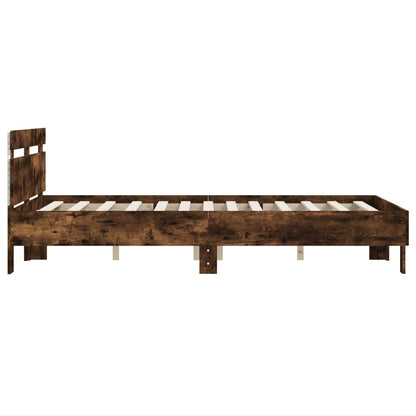 Bed Frame | Smoked Oak | Engineered wood and plywood | Small Double