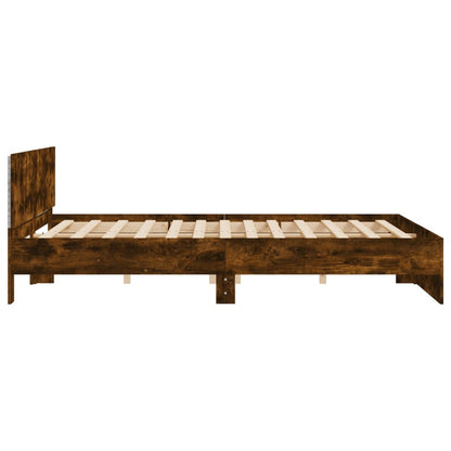 Bed Frame | Smoked Oak | Engineered wood | Double | Bed Frame