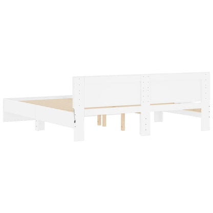 Bed Frame | White | Engineered wood, Plywood | Super King | Bed Frame