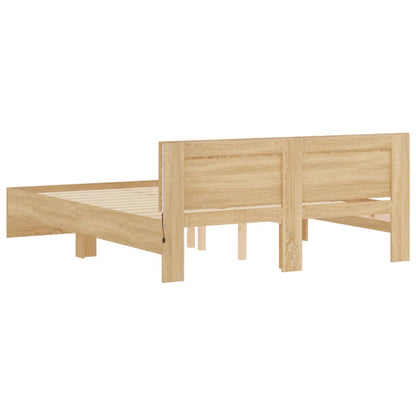 Bed Frame | Sonoma oak | Engineered wood, plywood | 160x200 cm