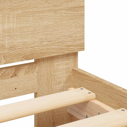 Bed Frame | Sonoma oak | Engineered wood, plywood | 160x200 cm