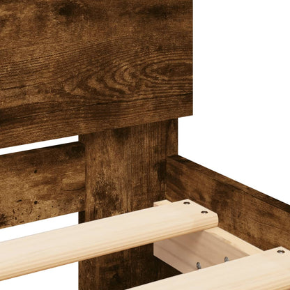 Bed Frame | Smoked oak | Engineered wood, Plywood | 160x200 cm