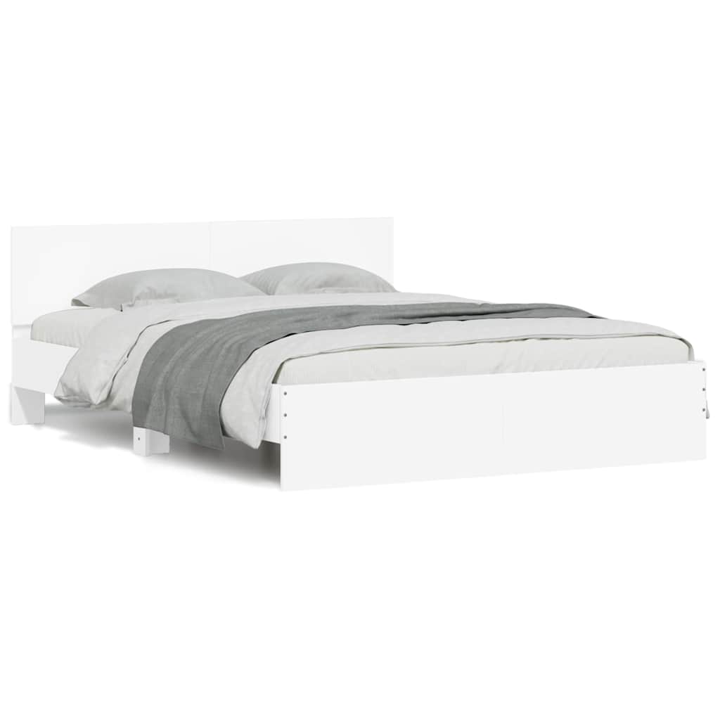 Bed Frame | White | Engineered Wood, Plywood | King Size | Modern