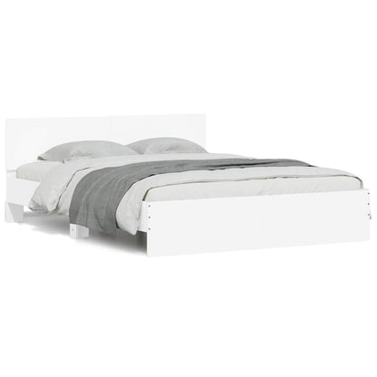 Bed Frame | White | Engineered Wood, Plywood | King Size | Modern