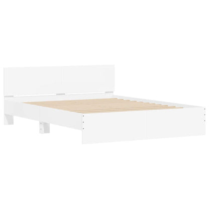 Bed Frame | White | Engineered Wood, Plywood | King Size | Modern