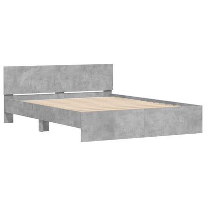 Bed Frame | Concrete grey | Engineered wood, Plywood | King Size