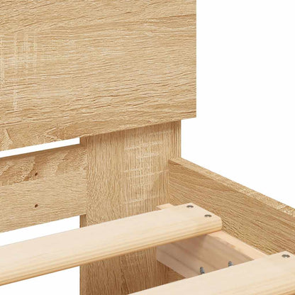 Bed Frame | Sonoma oak | Engineered wood, Plywood | Double | Bed Frame