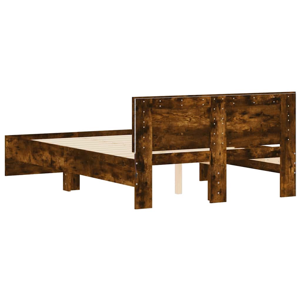 Bed Frame | Smoked oak | Engineered wood | Double | Bed Frame