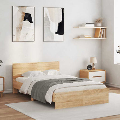 Bed Frame | Sonoma Oak | Engineered Wood, Plywood