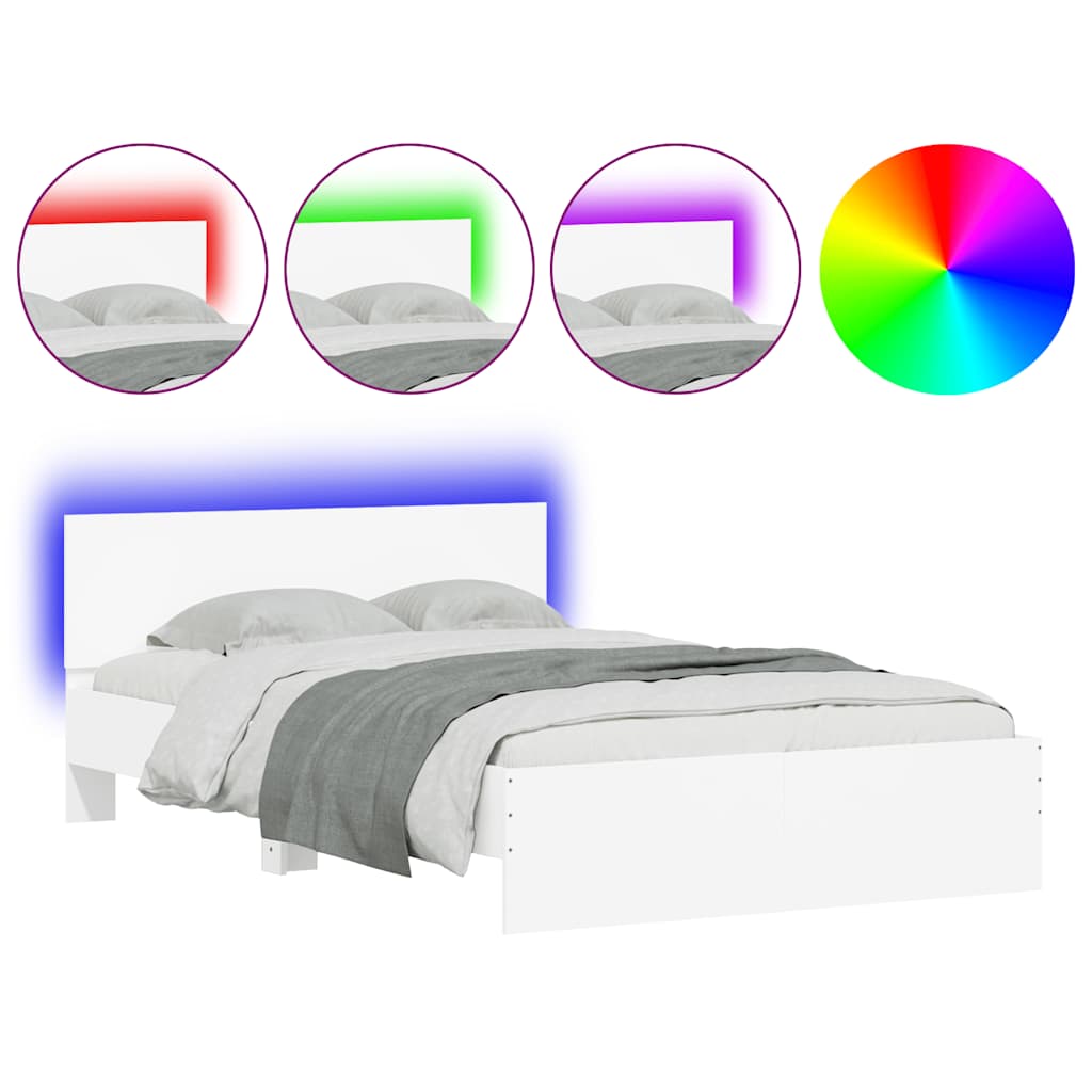 Bed Frame | White | Engineered wood, Plywood | Double | Bed Frame