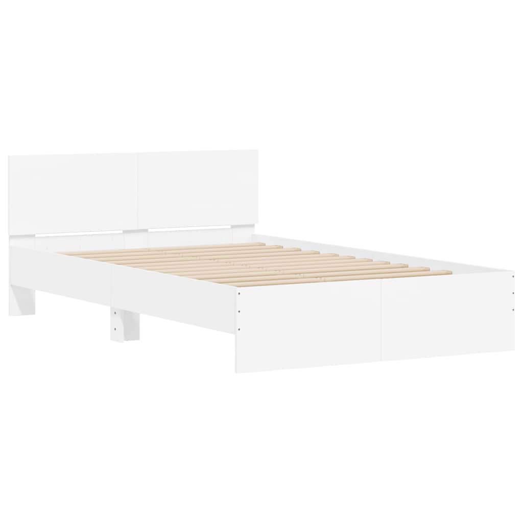 Bed Frame | White | Engineered wood, Plywood | Double | Bed Frame