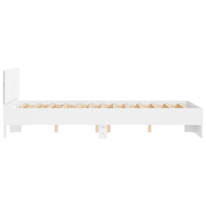 Bed Frame | White | Engineered wood, Plywood | Double | Bed Frame