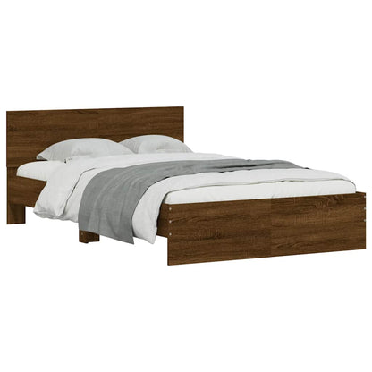 Bed Frame | Brown Oak | Engineered Wood, Plywood | Double | Bed Frame