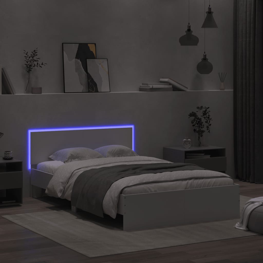 Bed Frame | White | Engineered wood, plywood for slats