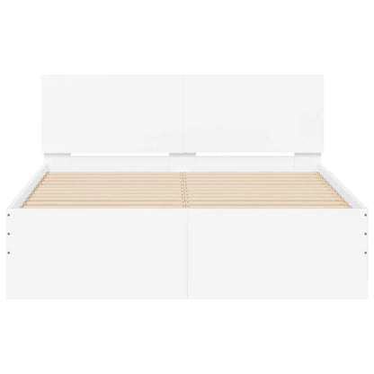 Bed Frame | White | Engineered wood, plywood for slats
