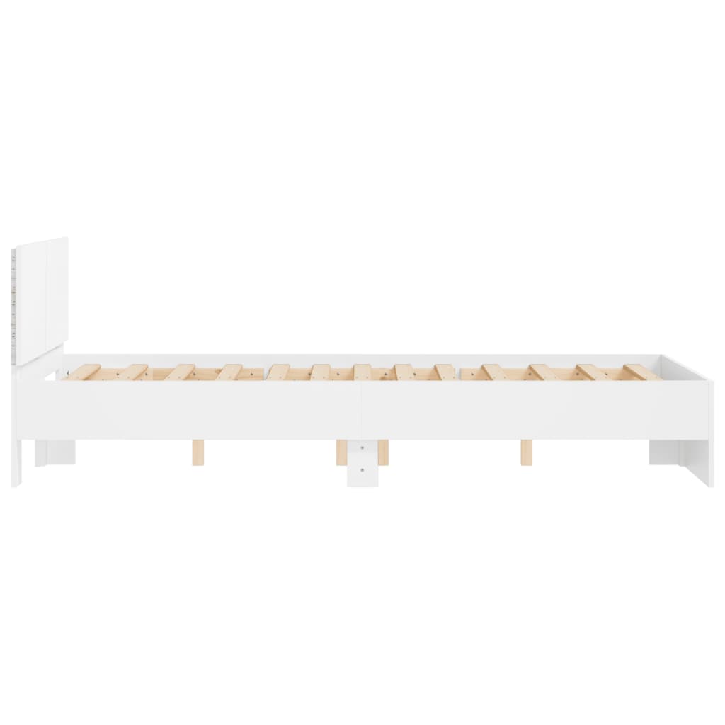 Bed Frame | White | Engineered wood, plywood for slats
