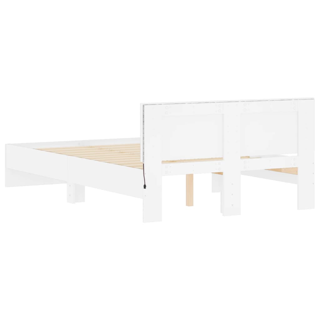 Bed Frame | White | Engineered wood, plywood for slats