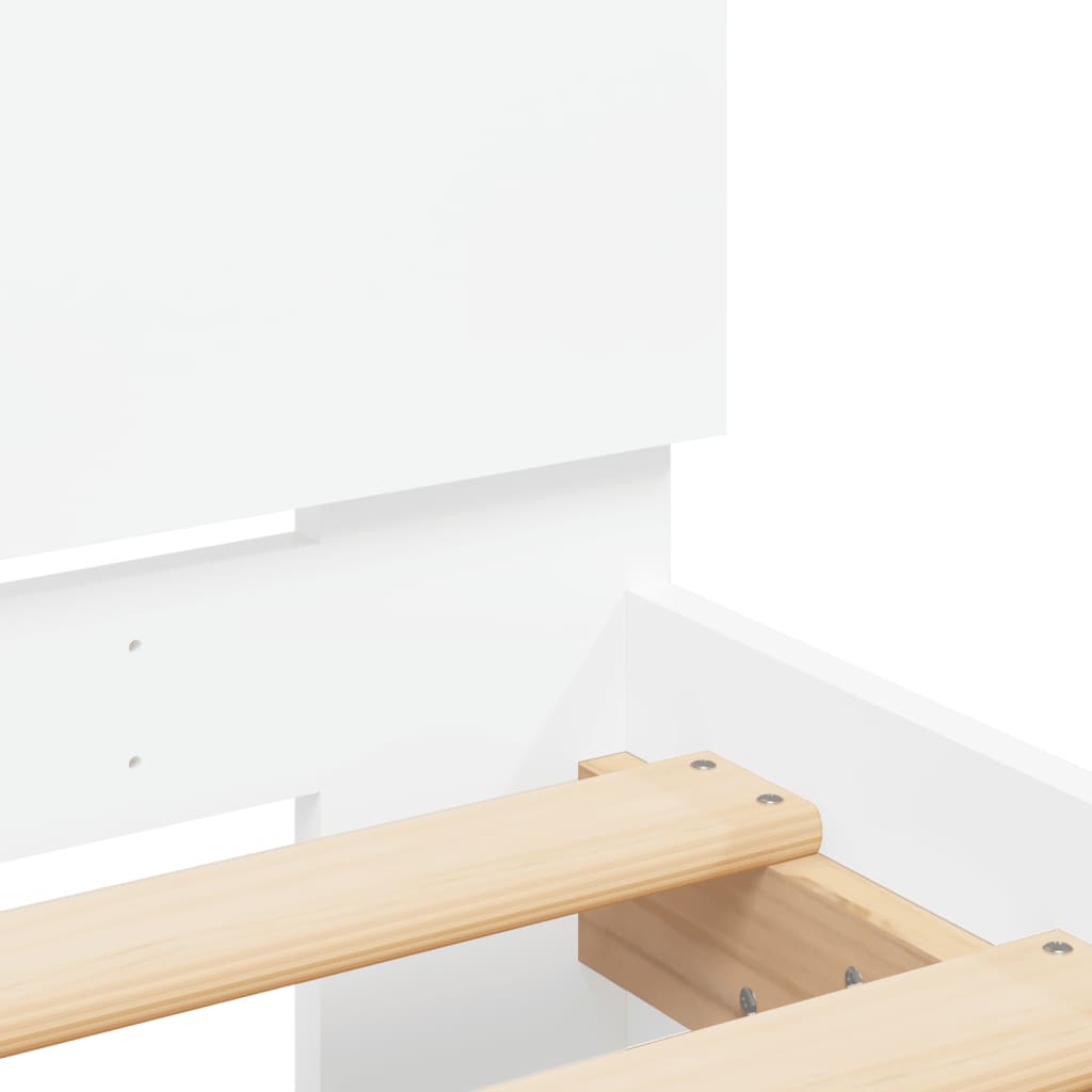 Bed Frame | White | Engineered wood, plywood for slats