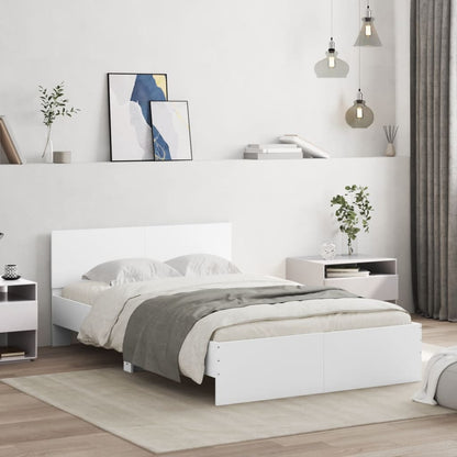 Bed Frame | White | Engineered wood, plywood for slats