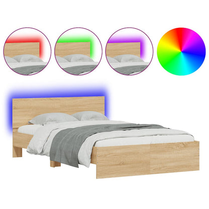 Bed Frame | Sonoma Oak | Engineered Wood | Double | Bed Frame
