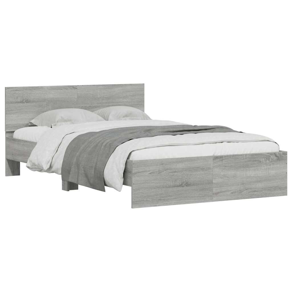 Bed Frame | Grey Sonoma | Engineered wood, Plywood | Small Double
