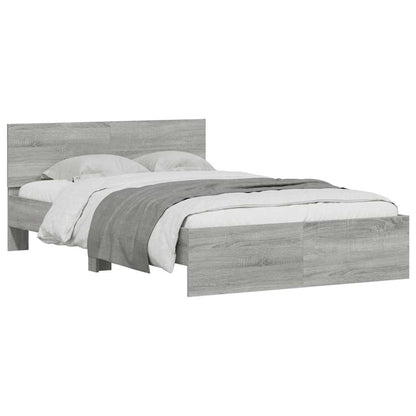 Bed Frame | Grey Sonoma | Engineered wood, Plywood | Small Double