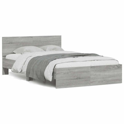 Bed Frame | Grey Sonoma | Engineered wood, Plywood | Small Double
