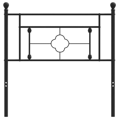 Metal Replace Headboard Black 100 cm