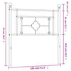 Metal Headboard Black 100 cm