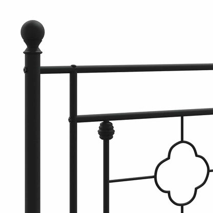 Metal Replace Headboard Black 107 cm