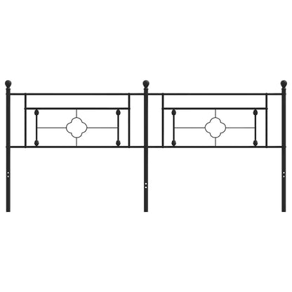 Metal Replace Headboard Black 193 cm