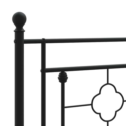 Metal Replace Headboard Black 193 cm