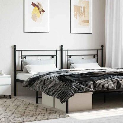 Metal Replace Headboard Black 193 cm