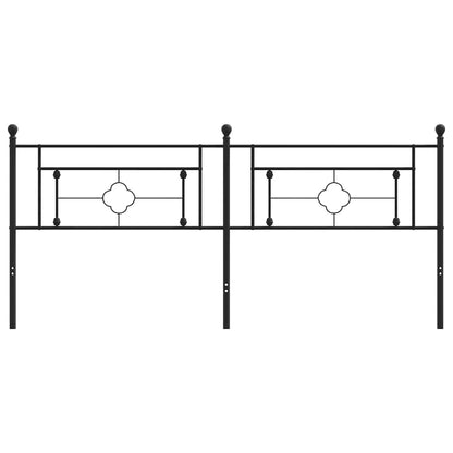 Metal Replace Headboard Black 200 cm