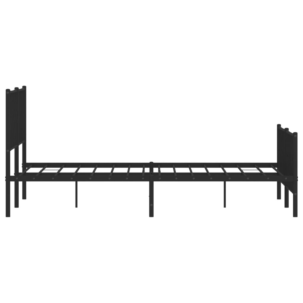 Bed Frame | Black | Powder-Coated Steel | Double | Bed Frame