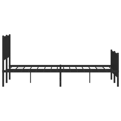 Bed Frame | Black | Powder-Coated Steel | Double | Bed Frame