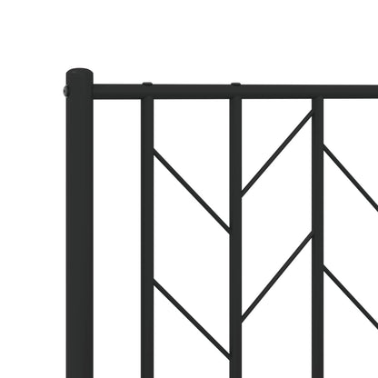 Bed Frame | Black | Powder-Coated Steel | Double | Bed Frame