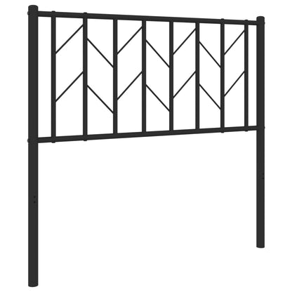 Metal Replace Headboard Black 90 cm