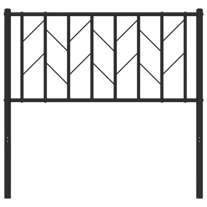 Metal Replace Headboard Black 90 cm