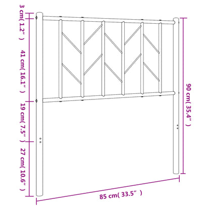Metal Replace Headboard White 80 cm