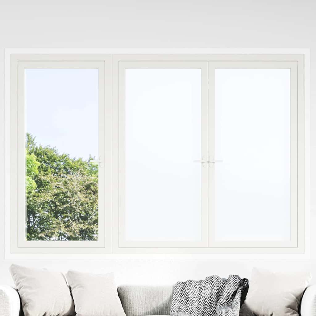 Window Films 3 pcs Static Frosted White PVC